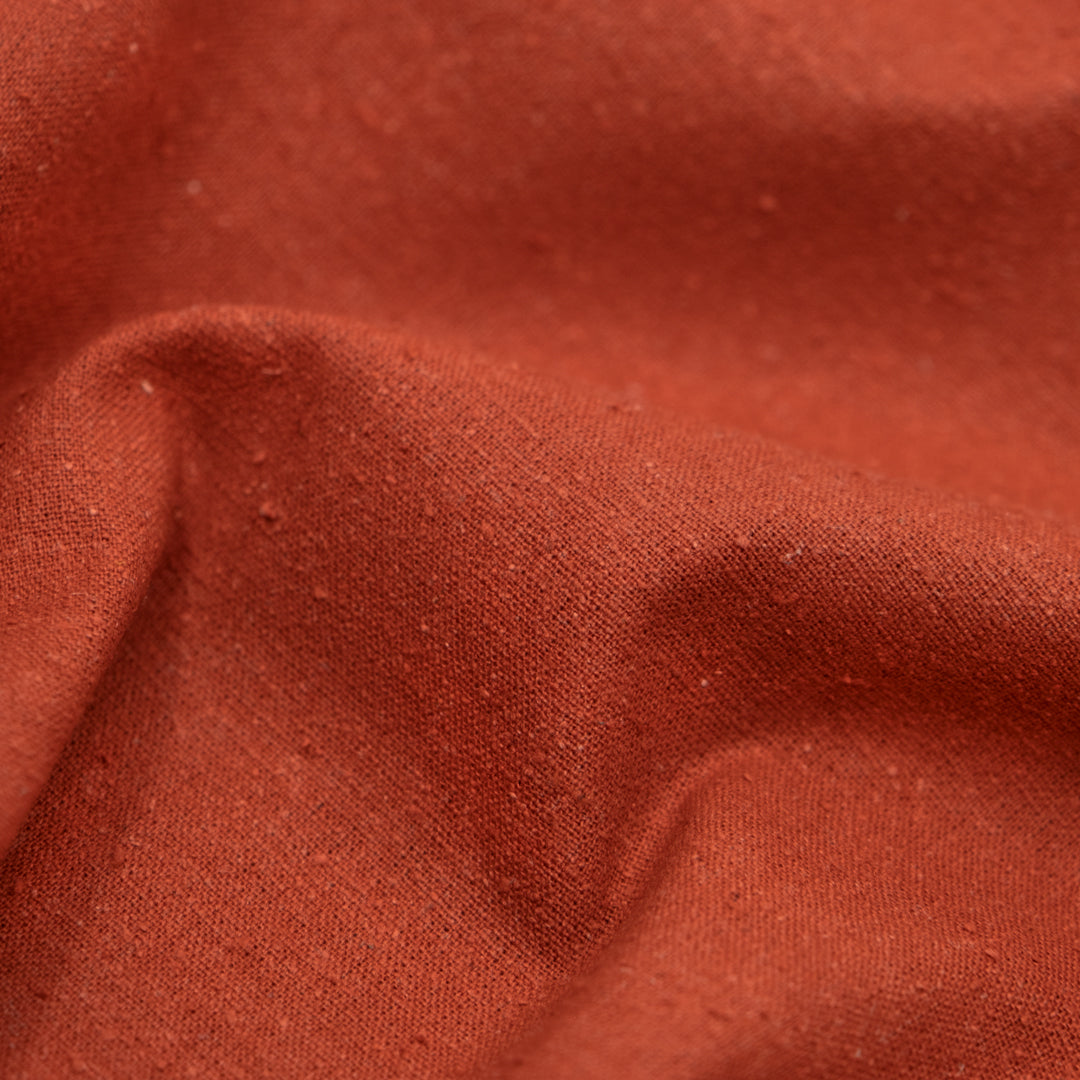 Raw Silk Noil - Paprika | Blackbird Fabrics