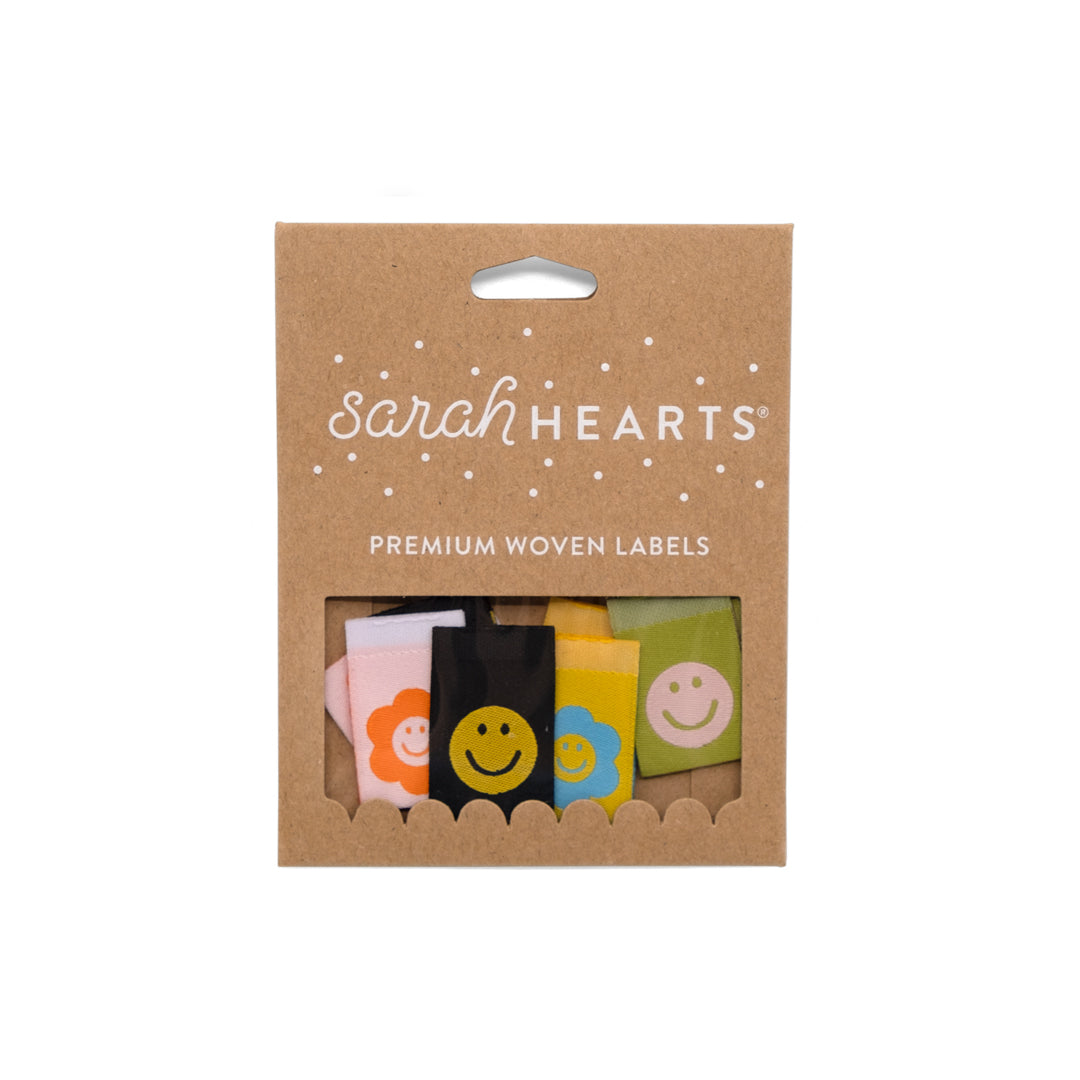 SMILEY MULTIPACK Labels By Sarah Hearts | Blackbird Fabrics