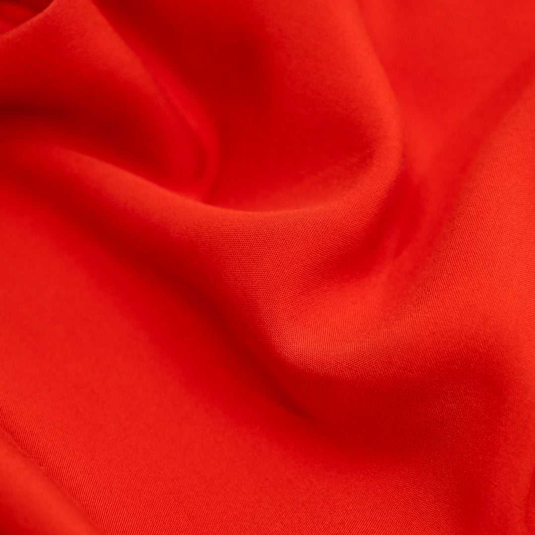 Viscose Poplin - Flame | Blackbird Fabrics