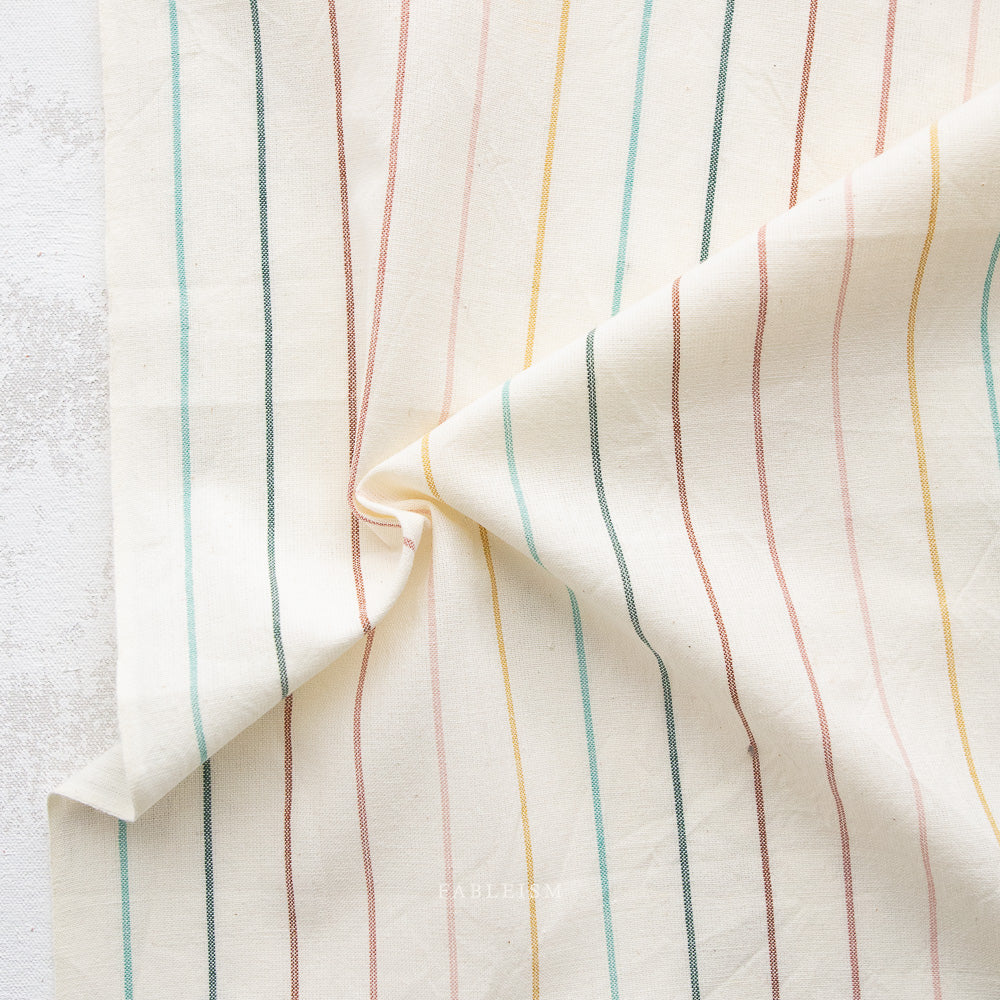 Fableism Skinny Stripe Cotton - Fresh Air | Blackbird Fabrics