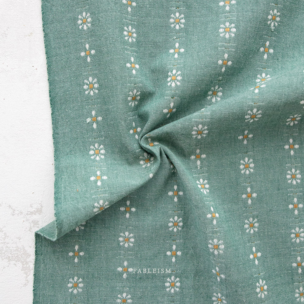 Fableism Forest Forage Daisies Cotton - Spring | Blackbird Fabrics