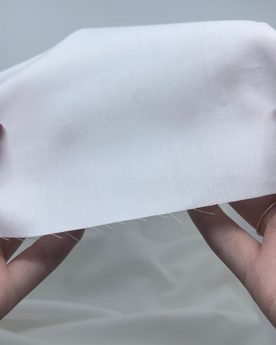 Deadstock Cotton Poplin Lining - White | Blackbird Fabrics