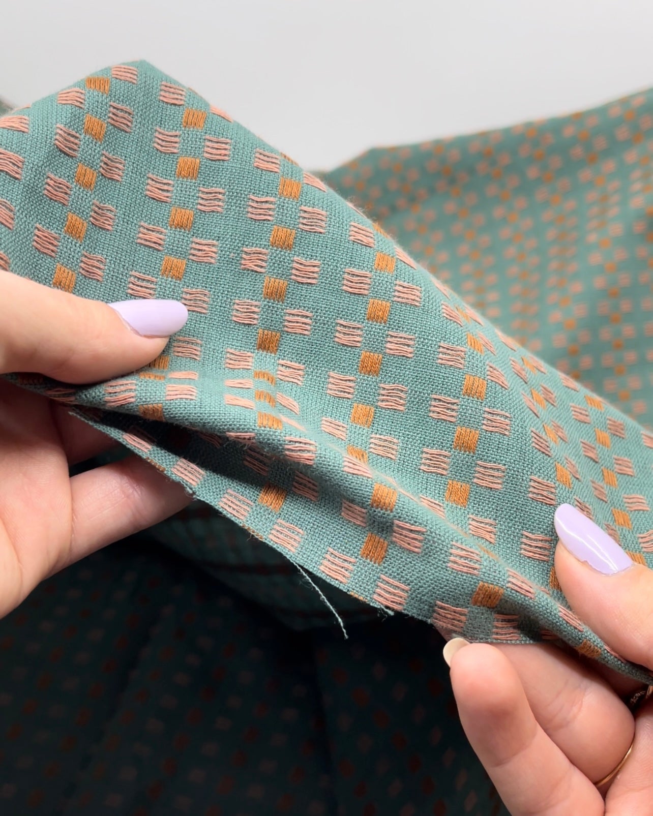 Fableism Basket Weave - Teal | Blackbird Fabrics