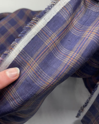 Fireside Plaid Yarn Dyed Linen | Blackbird Fabrics