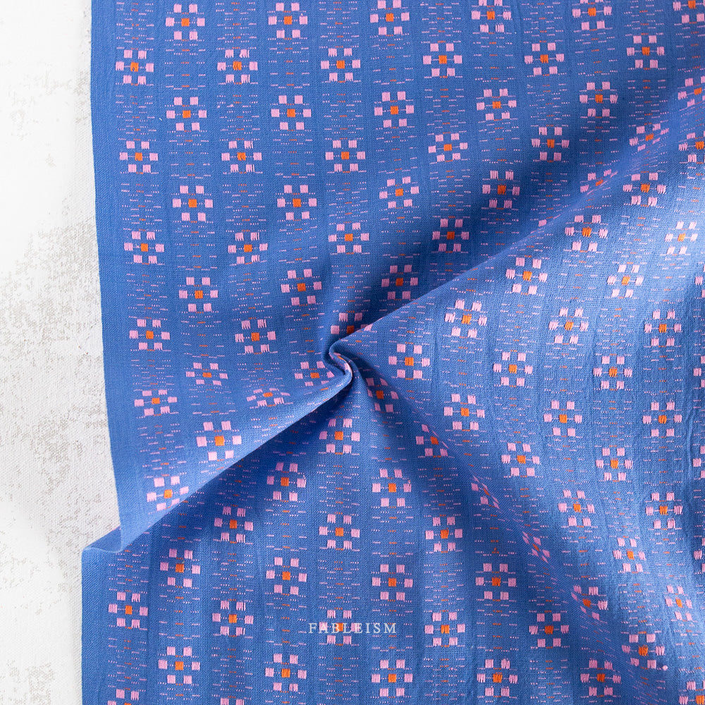 Fableism Karlin Floral Cotton- Cobalt | Blackbird Fabrics