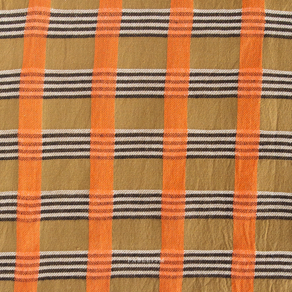 Fableism Carl Weave Cotton - Olive | Blackbird Fabrics