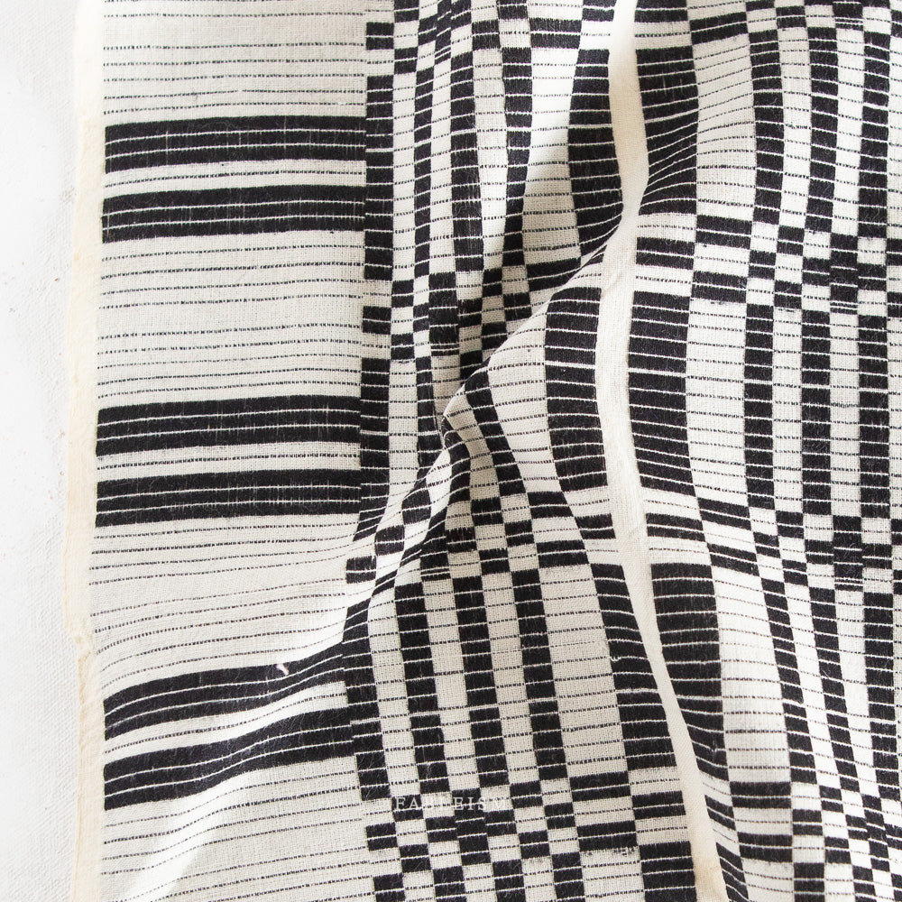 Fableism Astrid Weave Cotton- Liquorice | Blackbird Fabrics