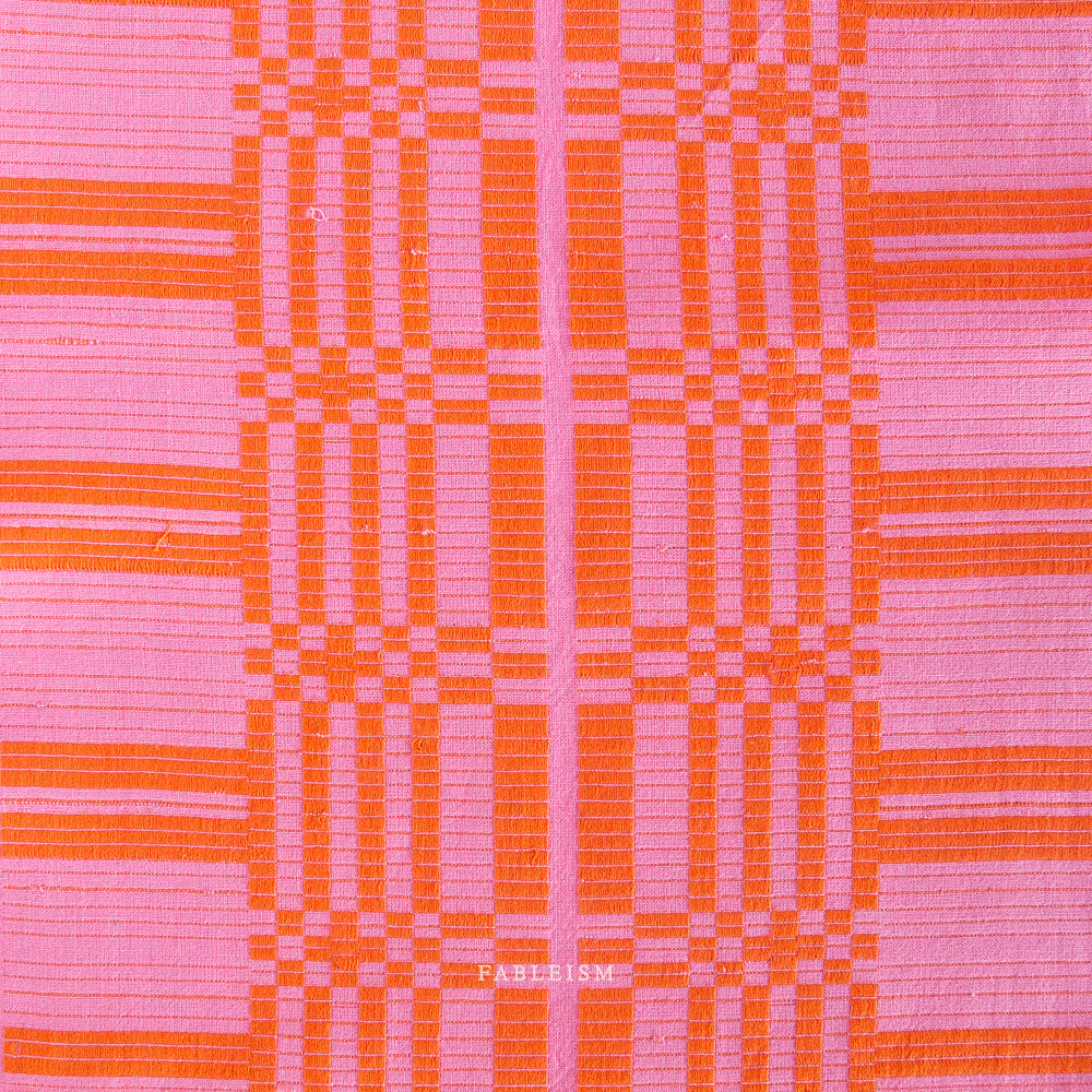 Fableism Astrid Weave Cotton- Pink/Red | Blackbird Fabrics