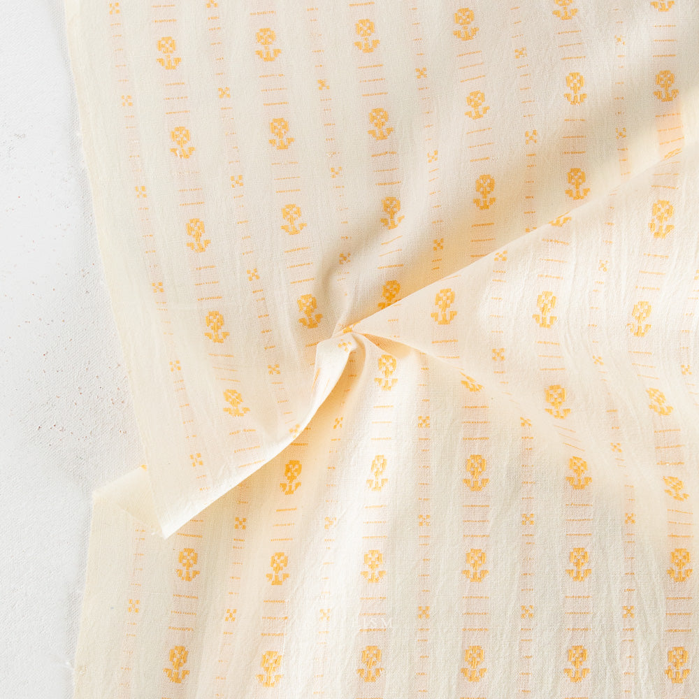 Fableism Hilde Floral Cotton - Goldenrod | Blackbird Fabrics