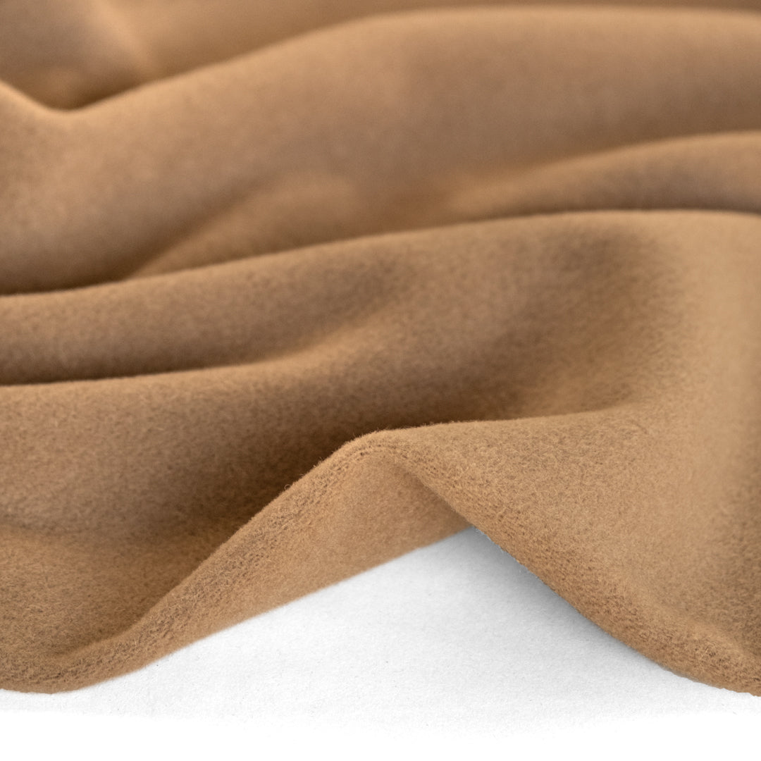 Deadstock Cashmere Wool Blend Coating - Biscuit