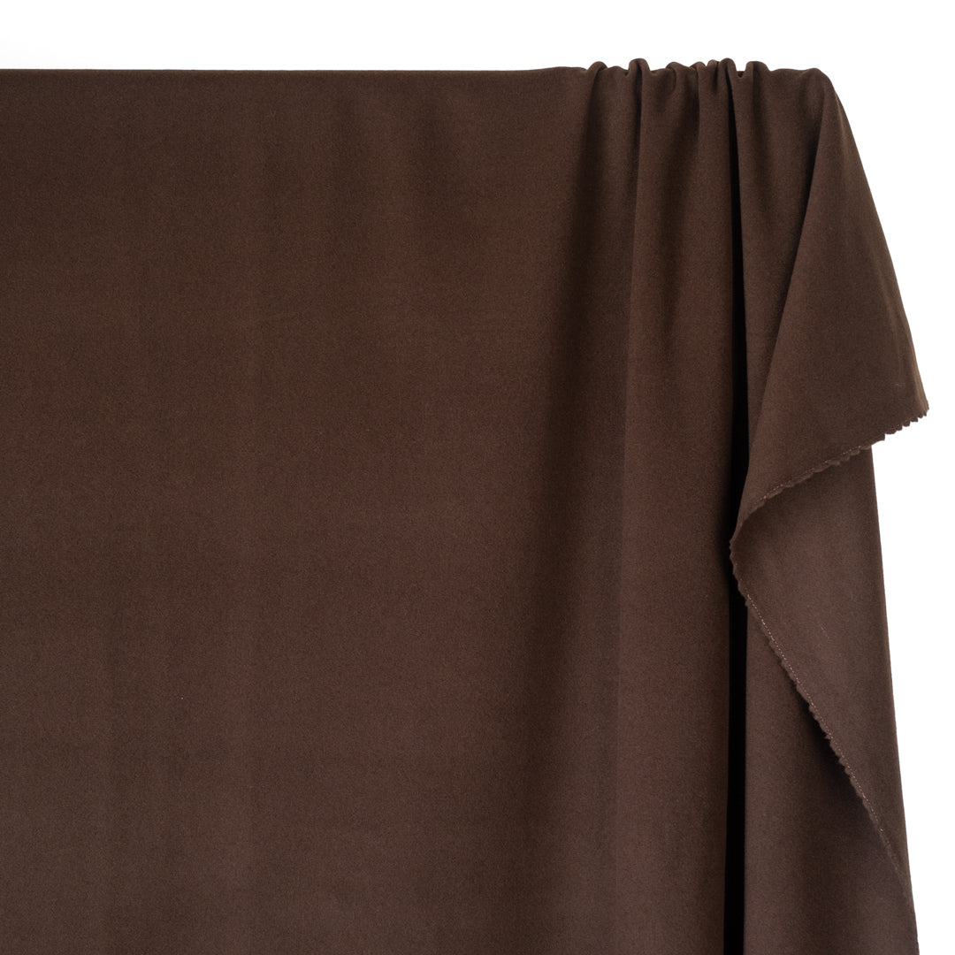 Deadstock Cashmere Wool Blend Coating - Chocolate