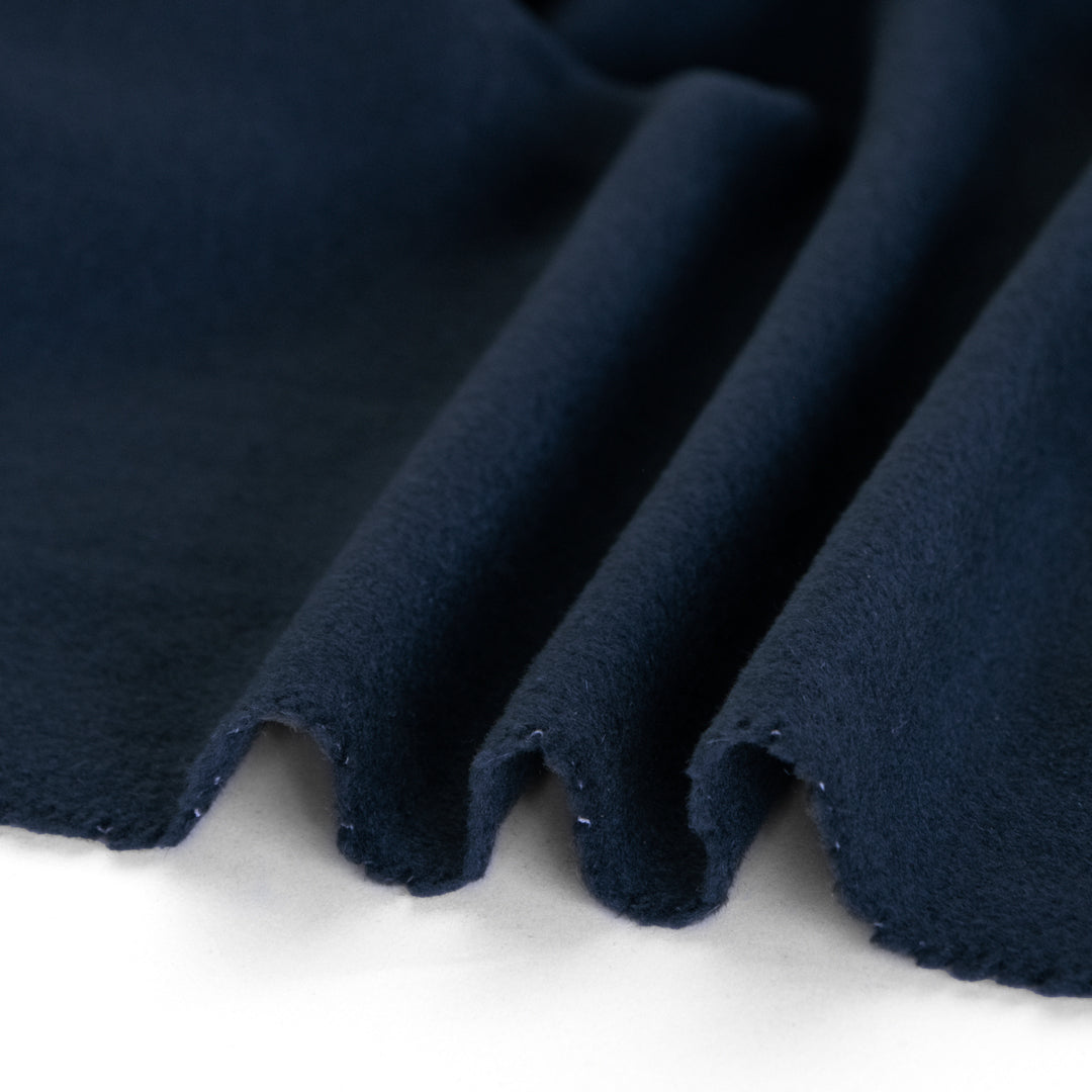 Deadstock Cashmere Wool Blend Coating - Navy