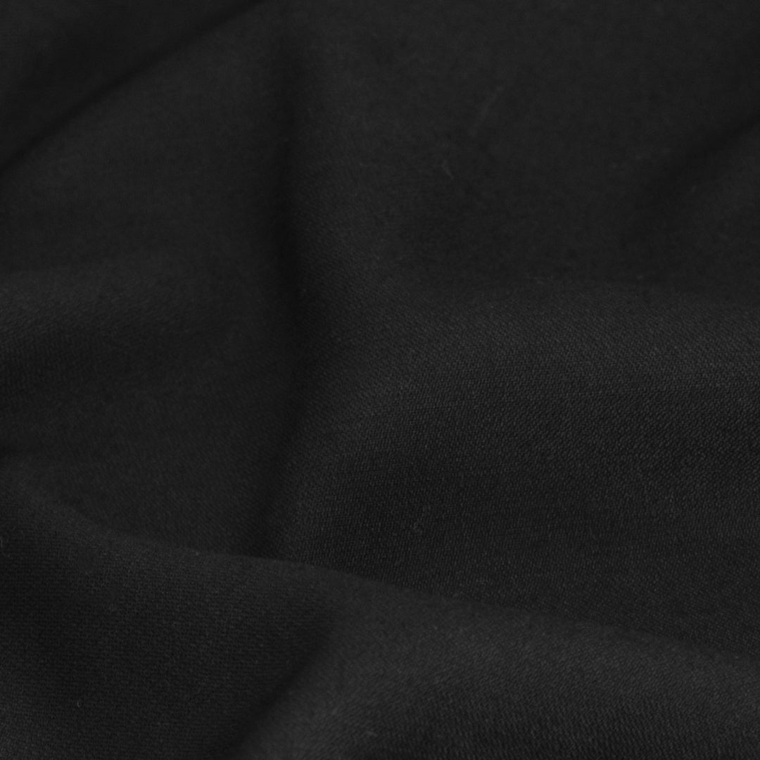 Deadstock Gabardine Wool Suiting - Black