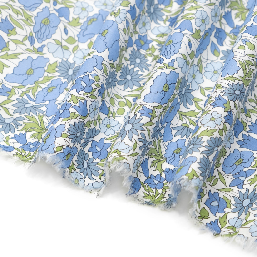 Deadstock Liberty Cotton Tana Lawn™ - Poppy & Daisy Blue