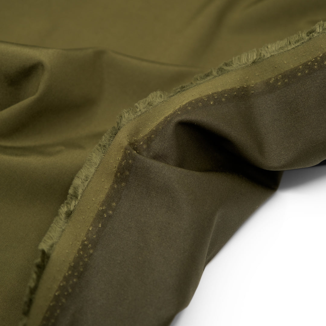 Deadstock Water Resistant Nylon Rain Shell - Olive