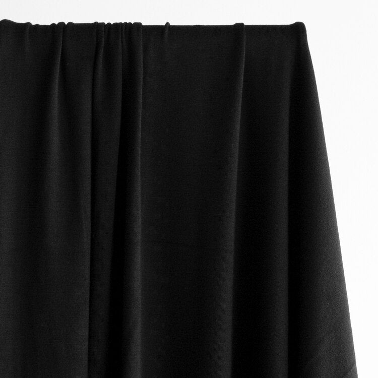 Black jersey knit fabric shop