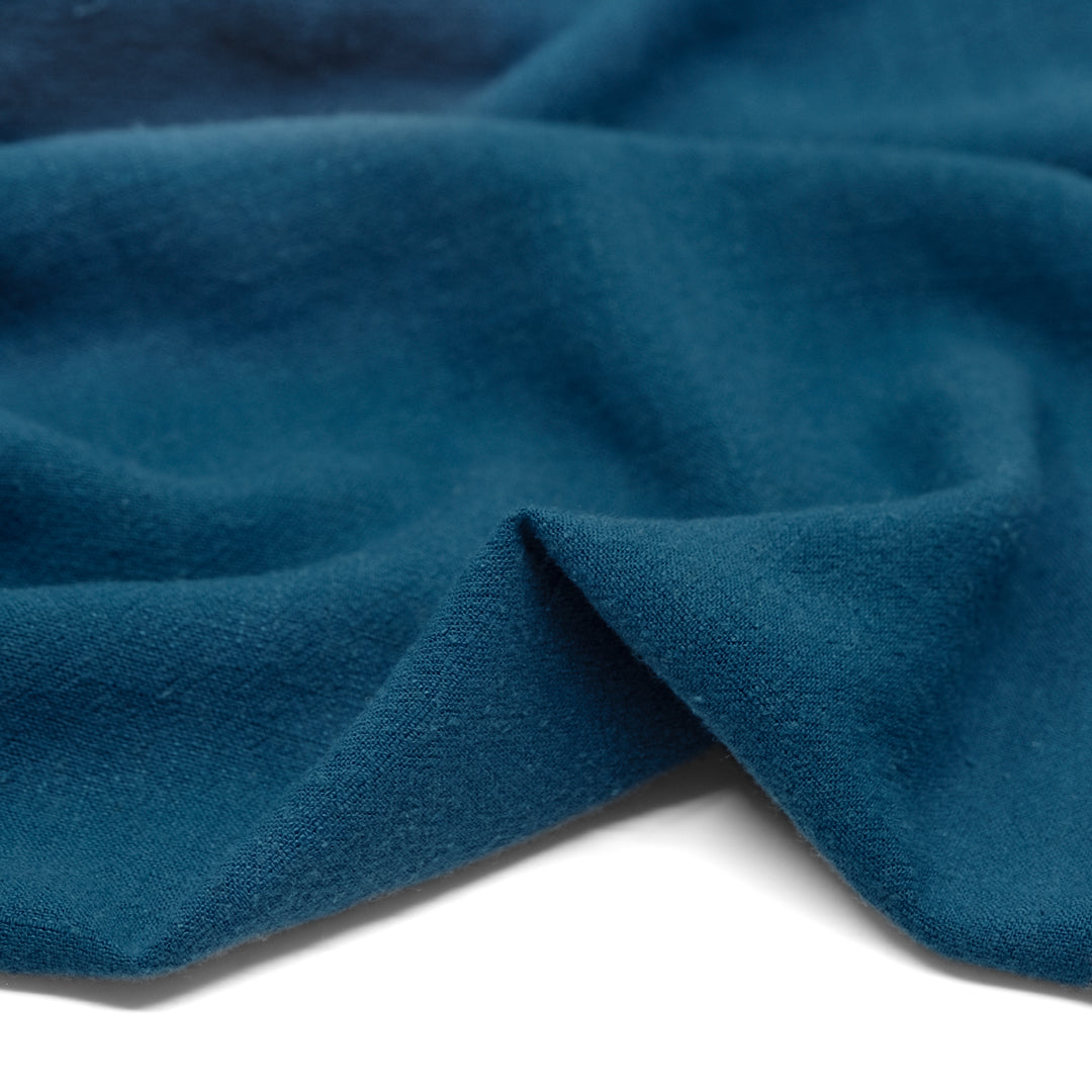 Viscose Linen Noil - Lagoon | Blackbird Fabrics