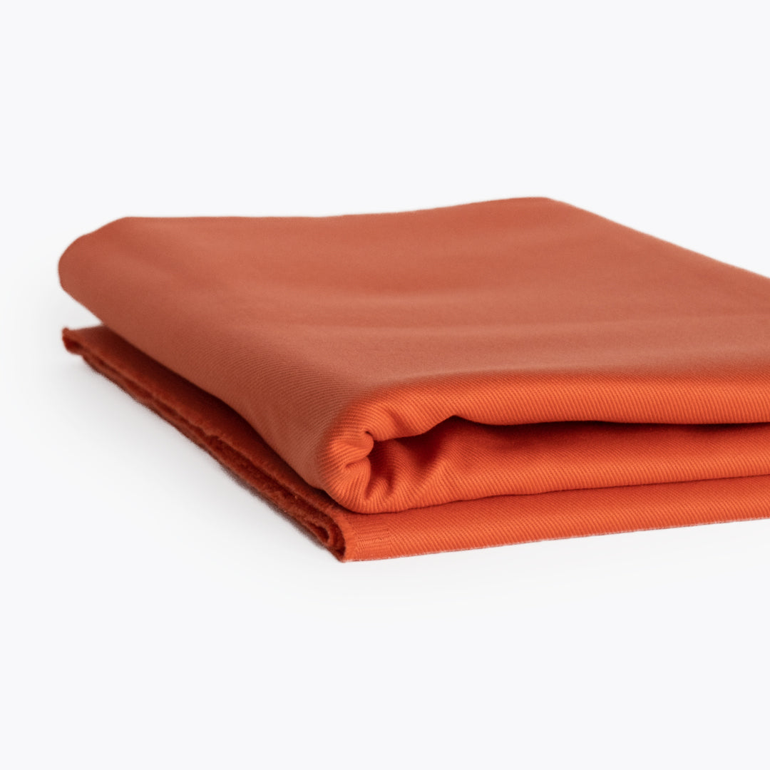 9.5oz Bull Denim - Blood Orange | Blackbird Fabrics