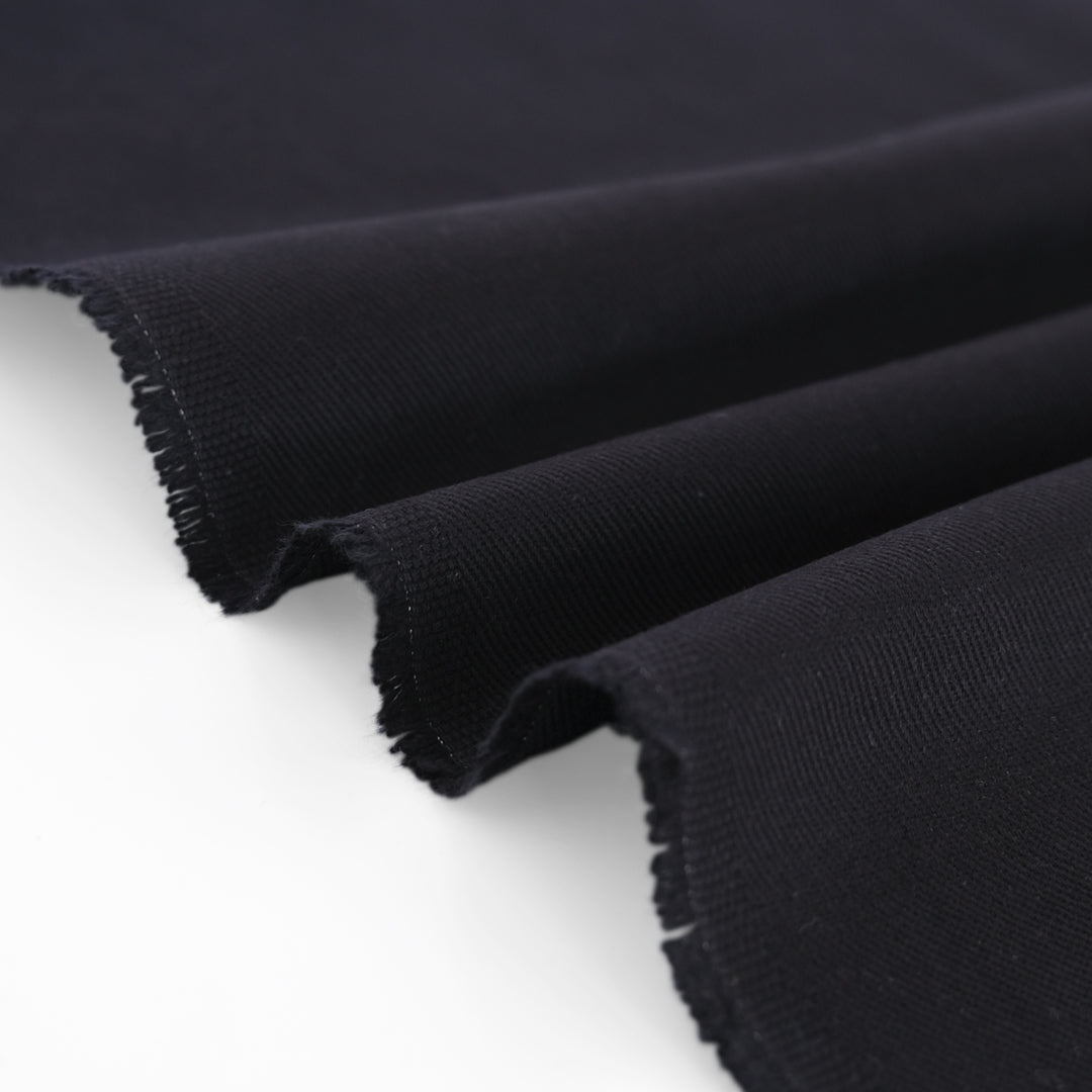 9oz Brushed Bull Denim - Black | Blackbird Fabrics