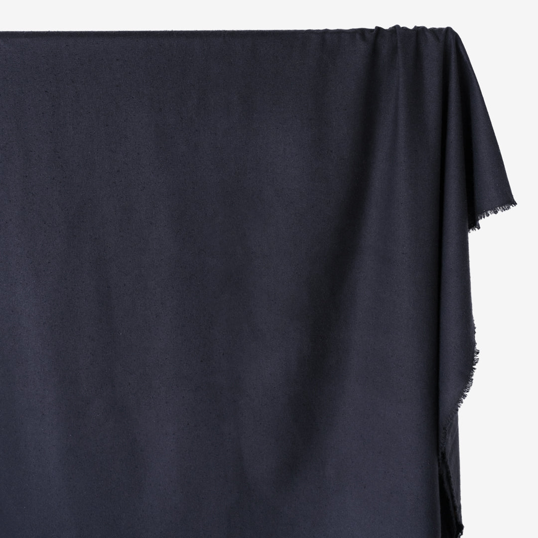 Raw Silk Noil - Navy