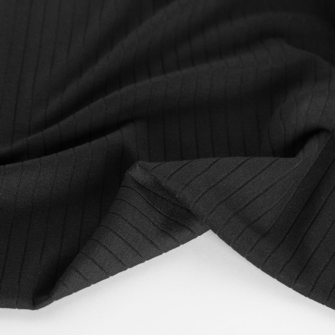 Cotton Modal Jersey Knit, Black