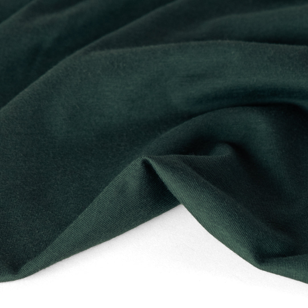 Micro Modal Spandex Fabric Jersey Knit by the Yard EMERALD GREEN 