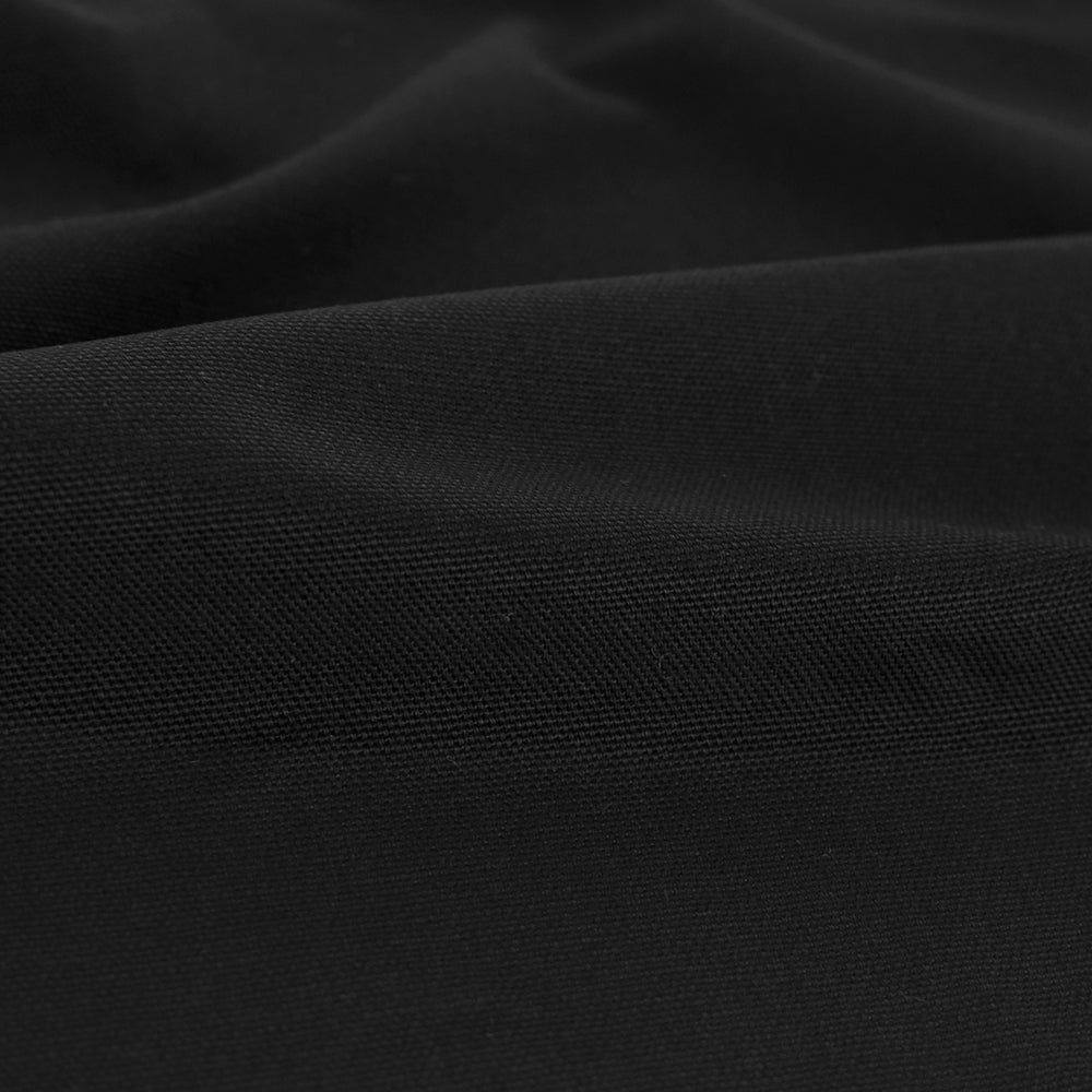10oz Organic Cotton Duck Canvas - Black | Blackbird Fabrics