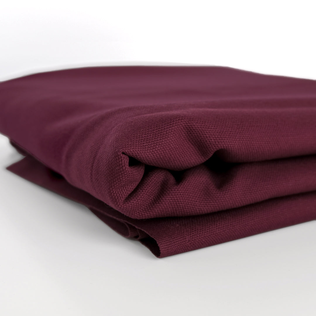 10oz Organic Cotton Duck Canvas - Malbec