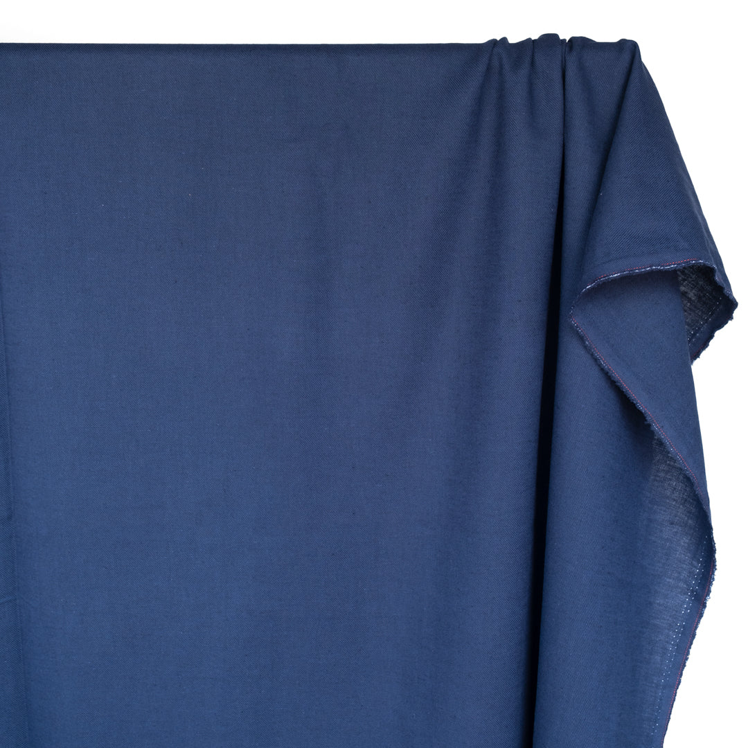 Carefree Cotton Linen Twill - Denim