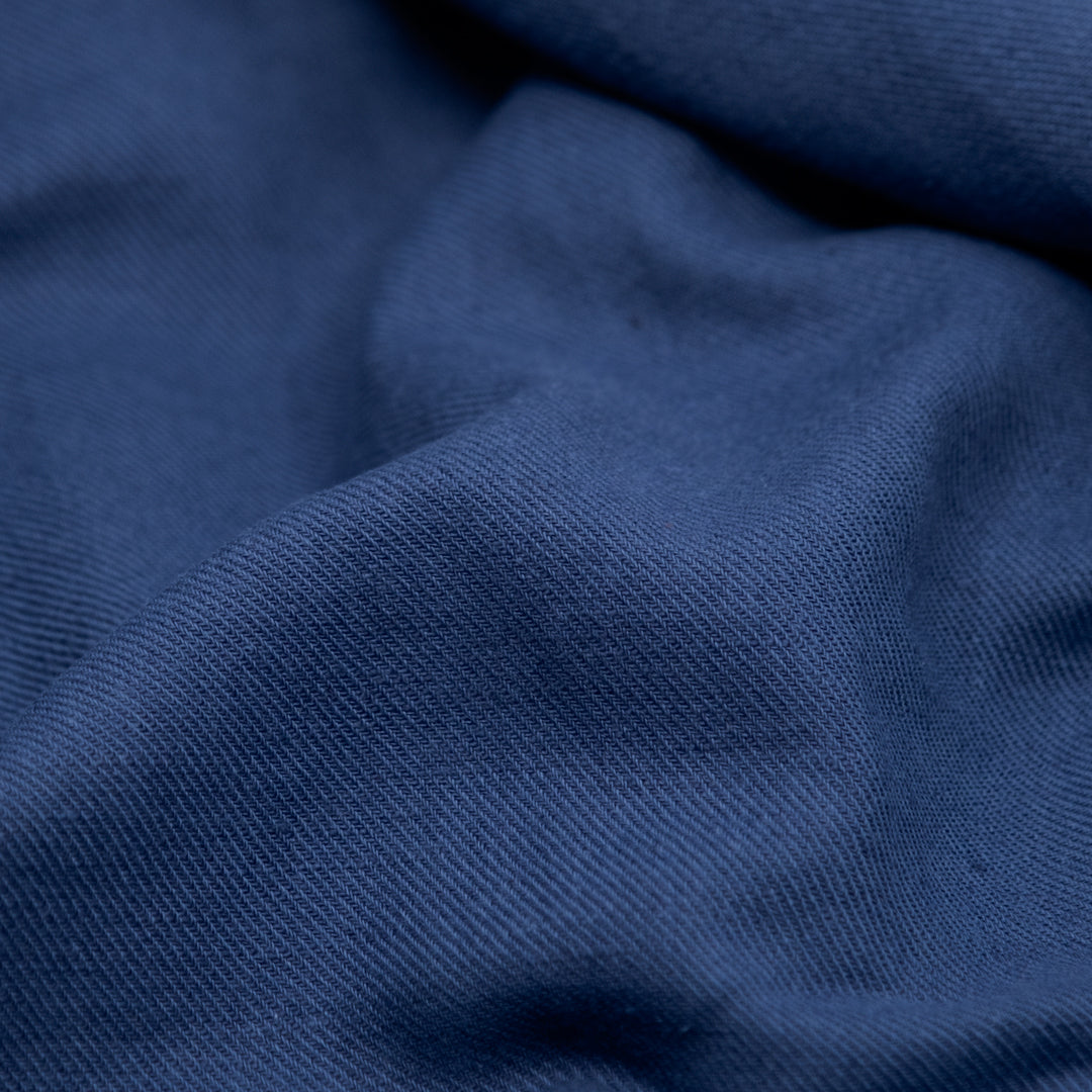 Carefree Cotton Linen Twill - Denim