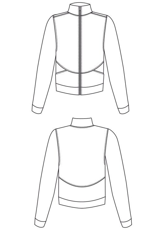 Arlo Track Jacket by Friday Pattern Company | Blackbird Fabrics