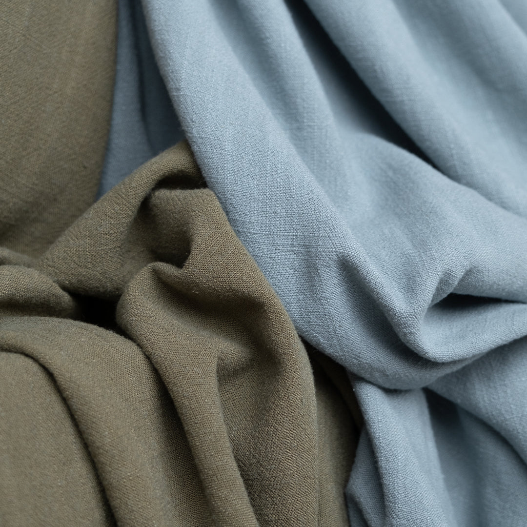 Viscose Linen Noil - Ocean Mist | Blackbird Fabrics