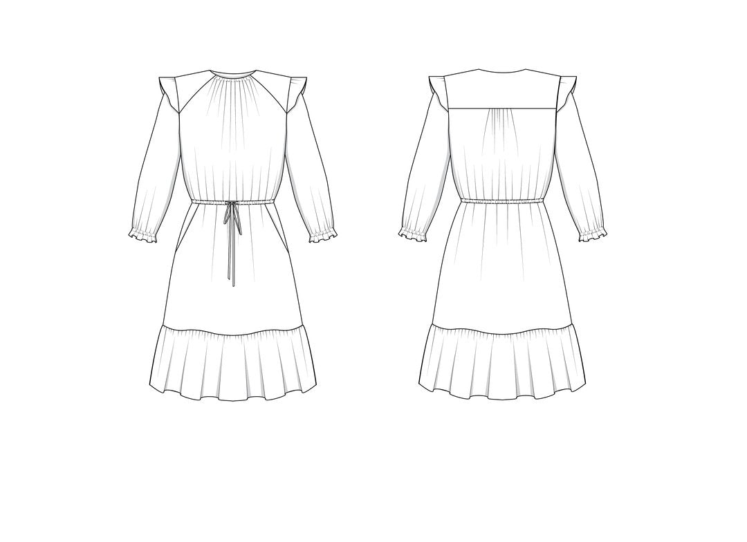 Friday Pattern Co - The Hughes Dress - Size XS-7X > Friday Pattern Company  > Fabric Mart